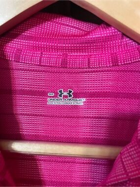 Under Armour Women's Hot Pink Button-Down Shirt
